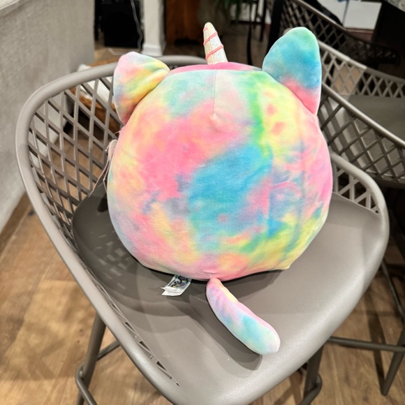 Squishmallows Cali 11” Cat Unicorn tie dyed Plushie - Picture 10 of 11